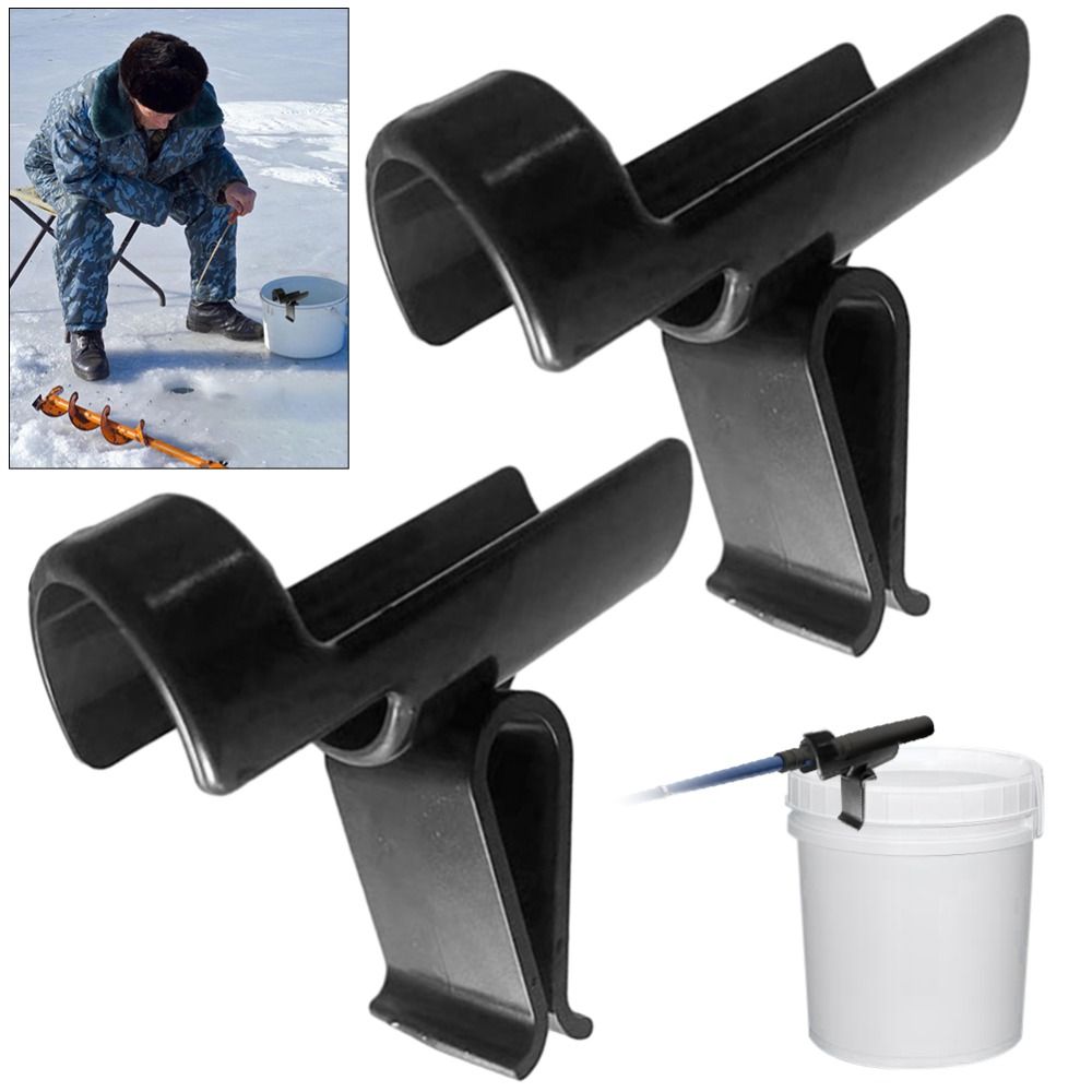 Fishing Rod Ice - 多機能バケットロッド収納ホルダー、アイスフィッシングポールスタンド、フィッシングロッドツール、軽量、ポータブルラック、すべての釣り人用、1個