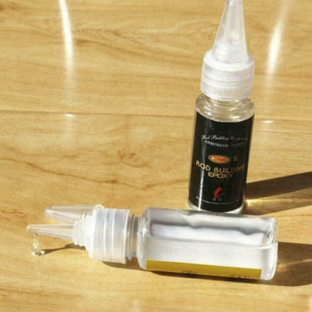 Fishing Rod Building Kit - 2 個釣竿接着剤釣竿エポキシ樹脂 AB 接着剤透明接着剤麻ひも釣竿アクセサリー釣竿ペイント