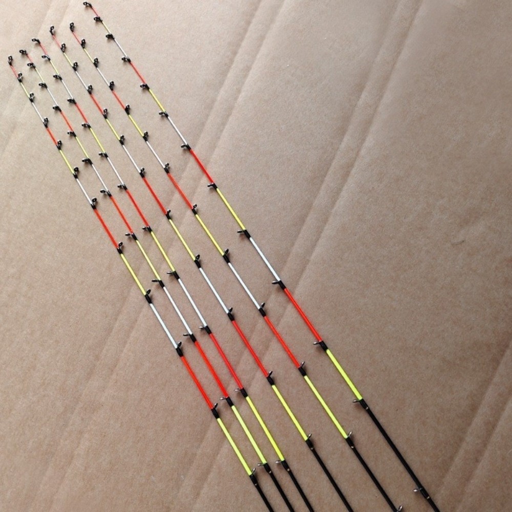 Fishing Rod Tip Replacement - 釣り竿ラウンドチップ冬釣り竿ショートセクションハンドルアイスフィッシングロッドポータブル釣り竿チップ 55 センチメートル釣り道具