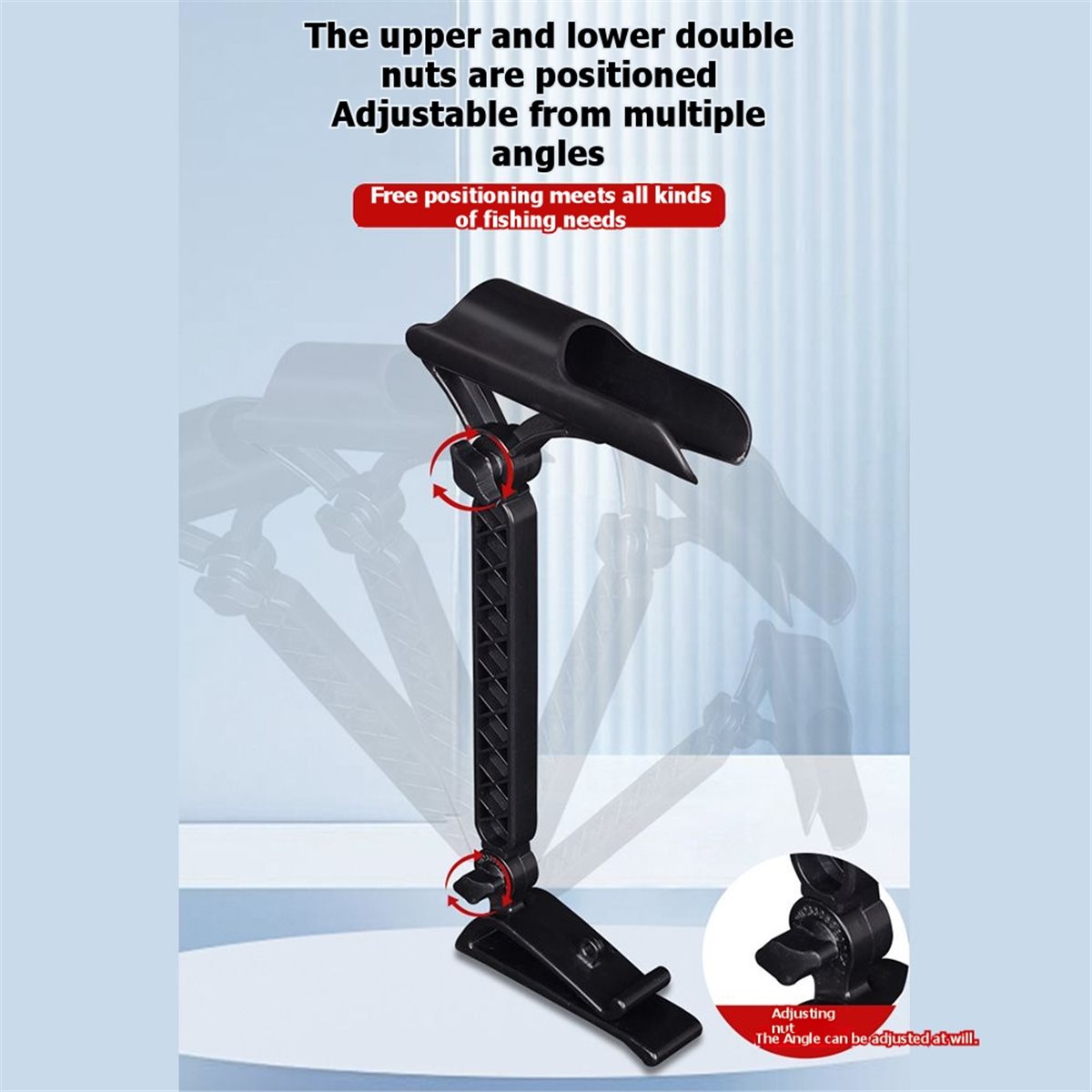 Fishing Rod Ice - POPULAR-2個入り調整可能なバケットロッドホルダー、アイスフィッシング用、折りたたみ式角度調整可能、屋外アイスフィッシングアクセサリー