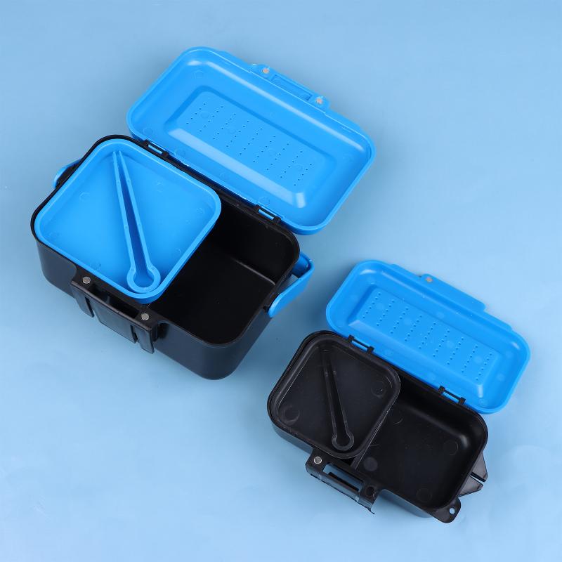 Fishing Rod Case - ポータブル釣り用ルアーボックスケース、活餌、フック、ミミズ用キャリングケース、ウエストフィッシングタックルボックス、アウトドアフィッシング用ルアーボックス