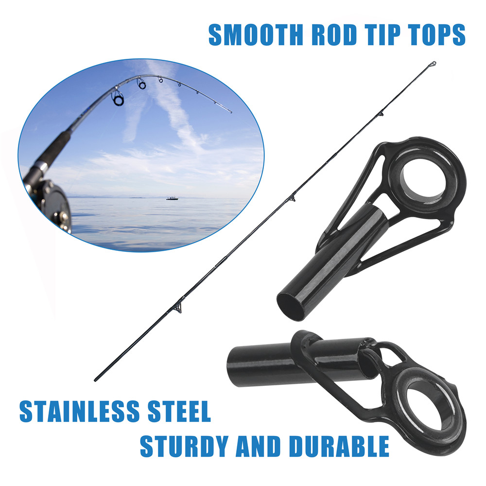 釣竿ガイド釣竿ヒント交換キット釣りポールロッド修理キットガイ - Fishing Rod Tip Replacement のレビューと価格