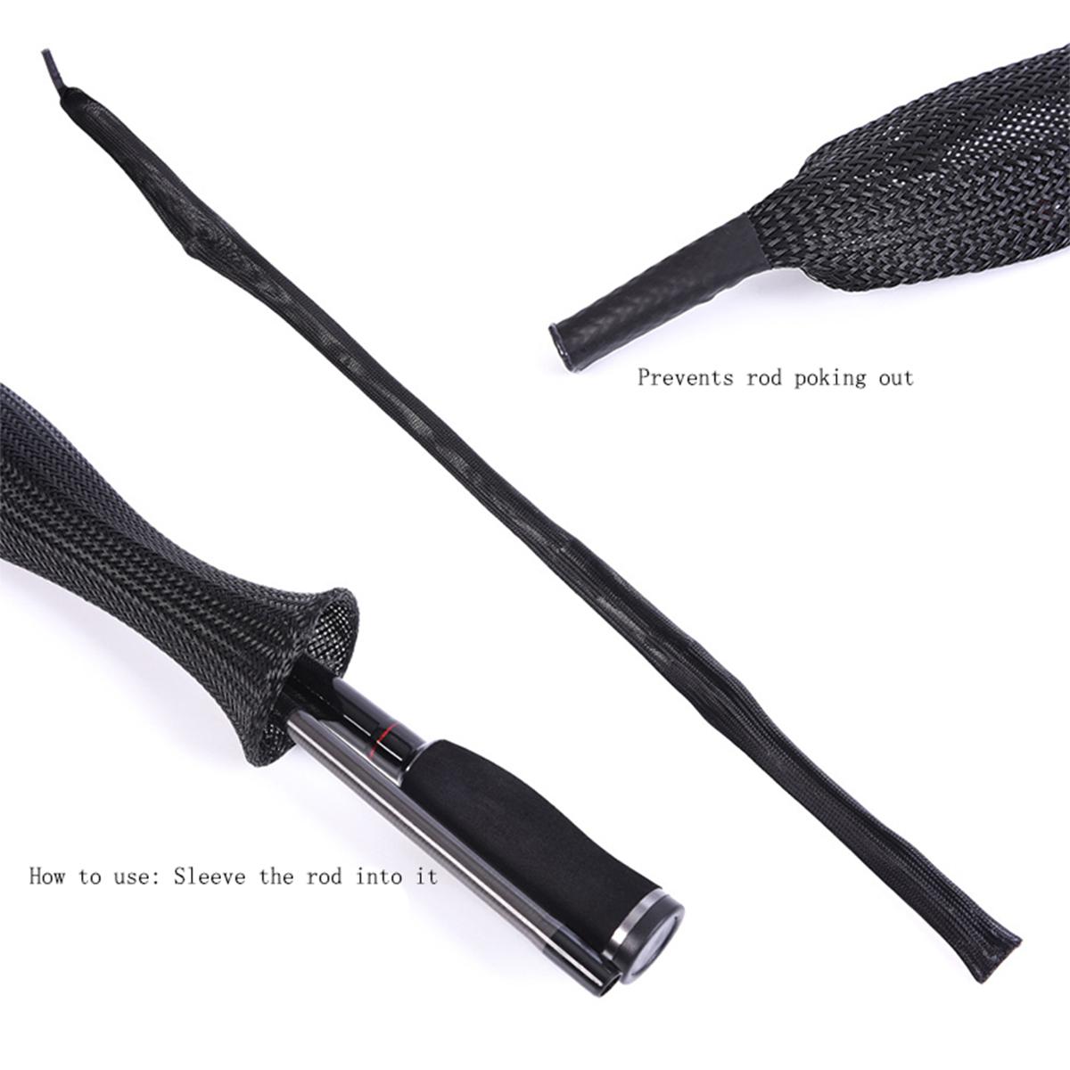 釣り竿編みネット保護カバー釣り道具スピニングキャスティングア - Fishing Rod Spinning のレビューと価格
