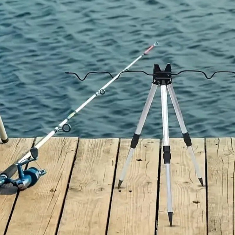 1 セット釣り伸縮式位置決めアルミ合金三角ブラケット釣り具タ - Fishing Rod Casting のレビューと価格