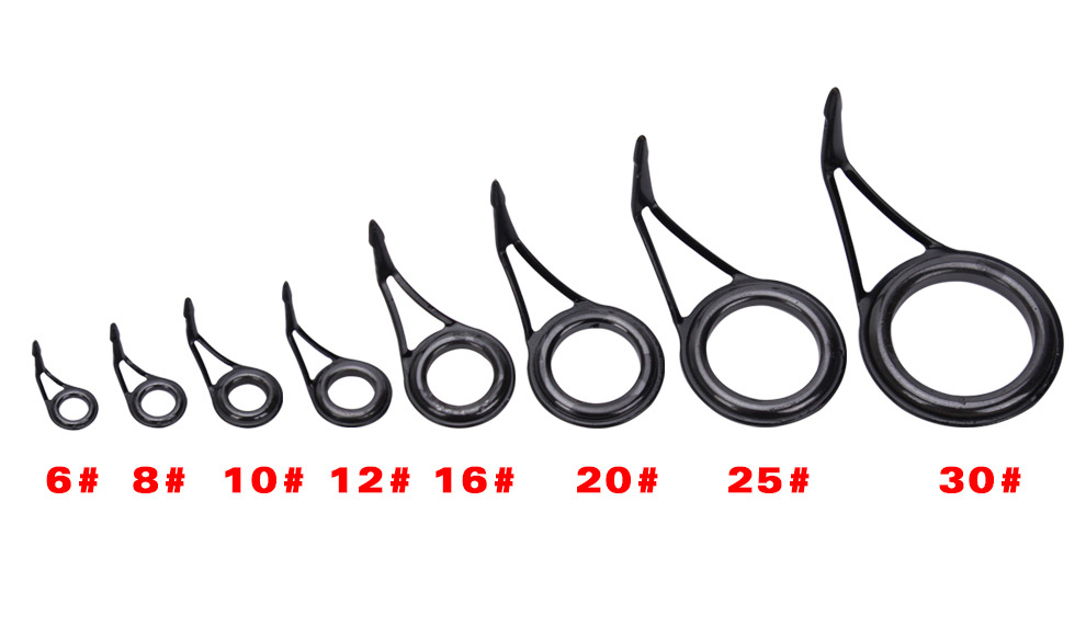 ステンレス鋼セラミック釣り竿ガイドリング、アイラインリング、 - Fishing Rod Guide Replacement のレビューと価格