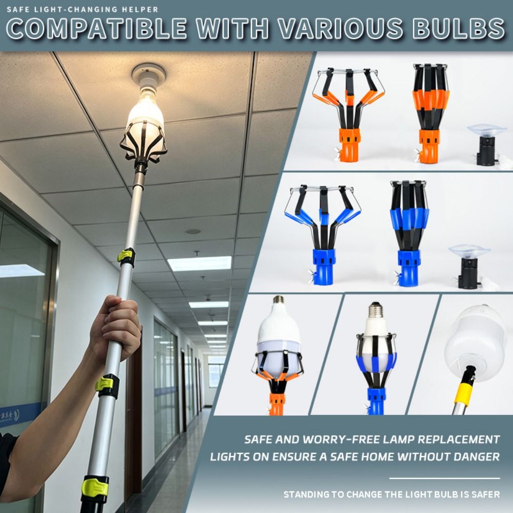 プロ仕様電球交換ツール アルミ合金製伸縮式ロッド延長ポール  - Fishing Rod Telescopic のレビューと価格