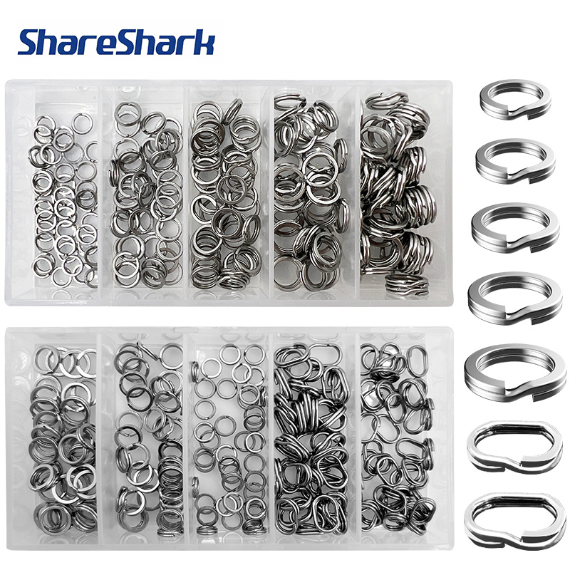 ShareShark 200個/箱 高強度ステンレス製スプリ - Fishing Rod Case のレビューと価格