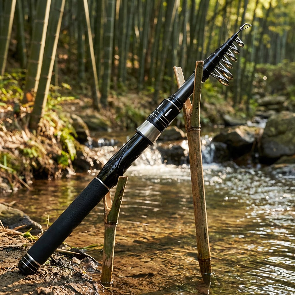 超軽量伸縮式カーボン釣り竿 セラミックガイドリング付き 速い - Fishing Rod Travel のレビューと価格