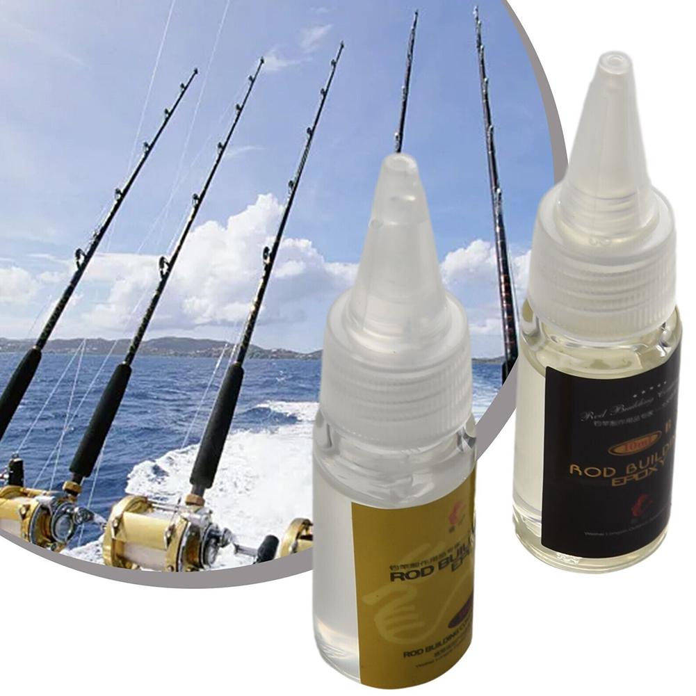 2 個釣竿接着剤釣竿エポキシ樹脂 AB 接着剤透明接着剤麻ひ - Fishing Rod Building Kit のレビューと価格