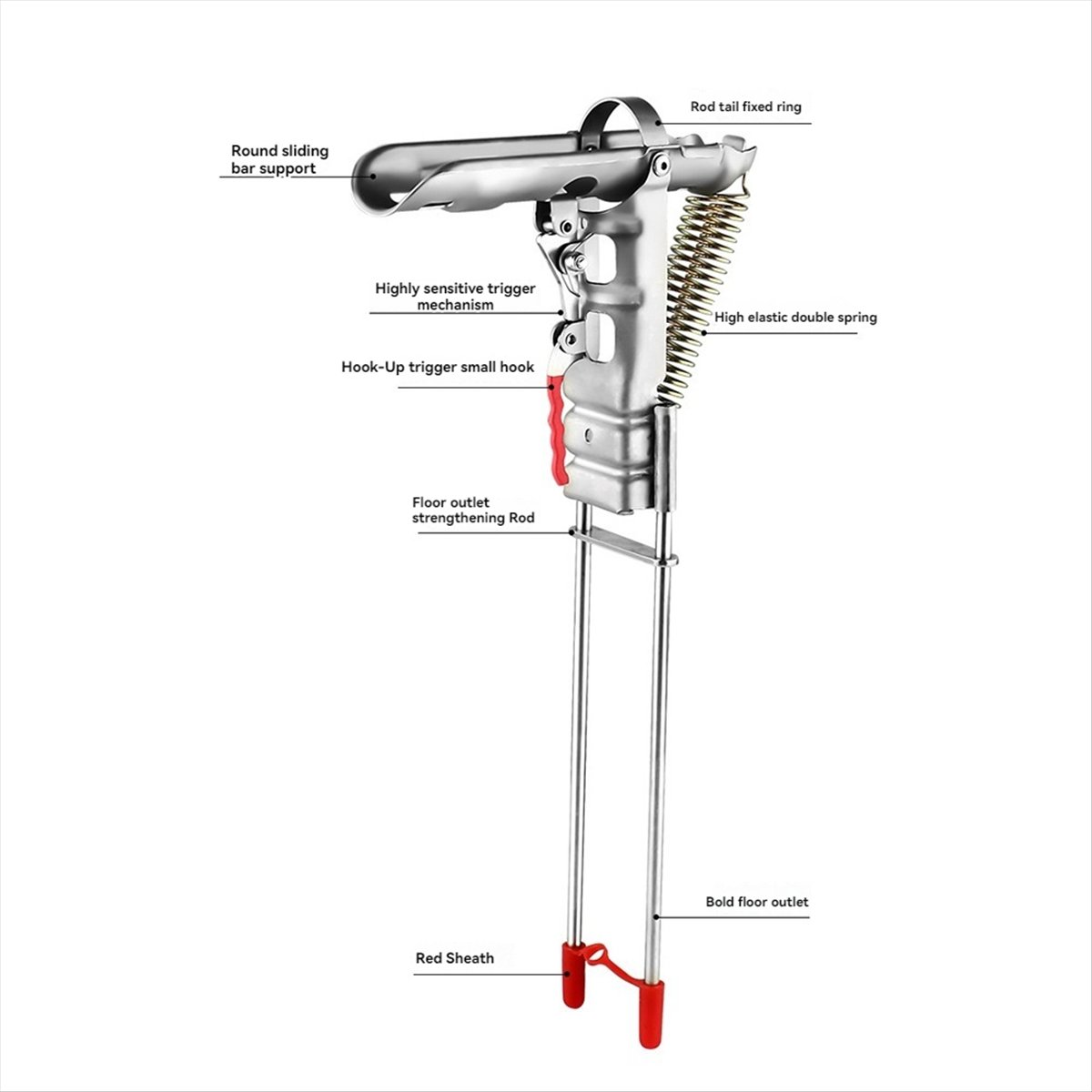 ABPF釣り竿用グランドホルダーベース、下向き自動竿立て、湖 - Fishing Rod Holder のレビューと価格