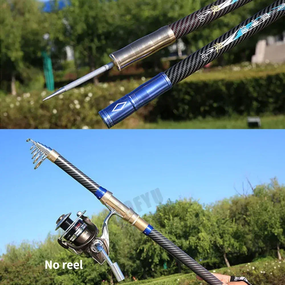 最高の伸縮式ポータブルロータリー釣竿 2.4 メートル、2. - Fishing Rod Surf のレビューと価格
