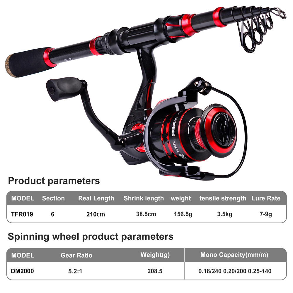 カーボンファイバーロングキャスティングベイトキャスティングシ - Fishing Rod Combo のレビューと価格
