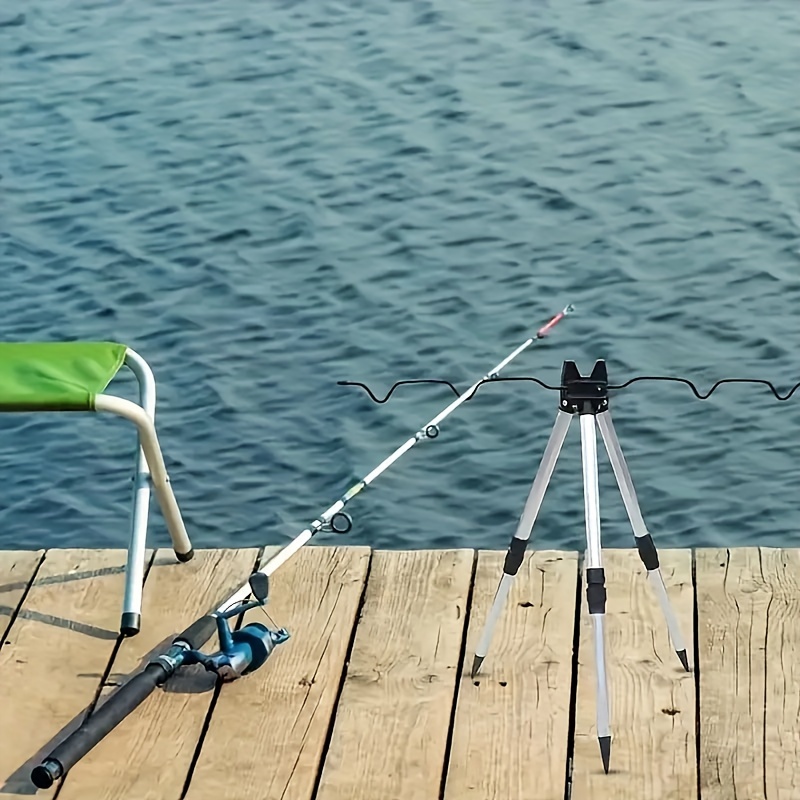 1 個伸縮アルミ合金ホルダー海釣竿用三角ホルダーキャスティン - Fishing Rod Casting のレビューと価格