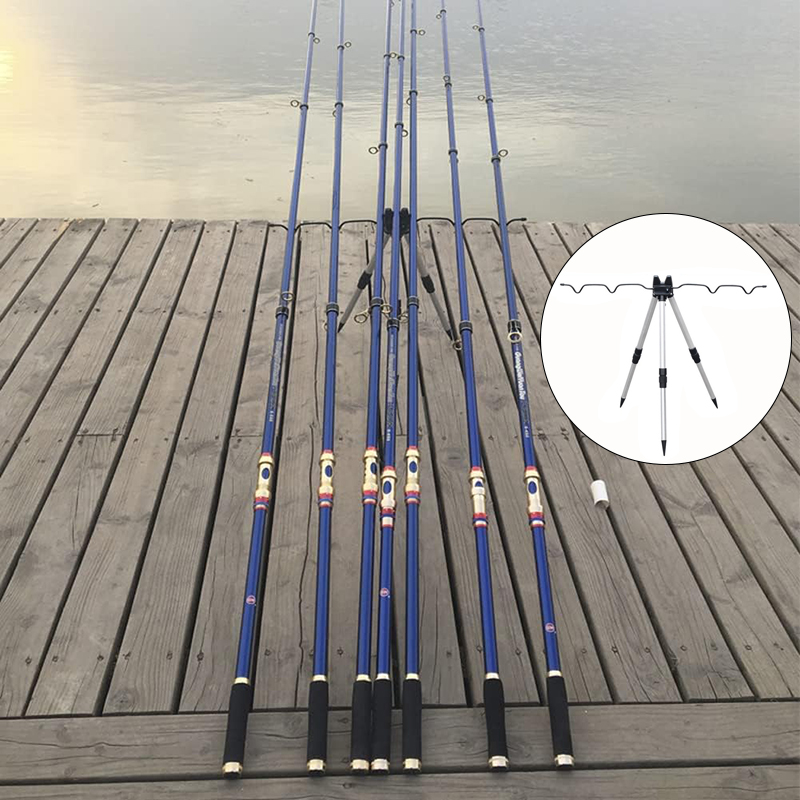 1 個伸縮アルミ合金ホルダー海釣竿用三角ホルダーキャスティン - Fishing Rod Casting のレビューと価格