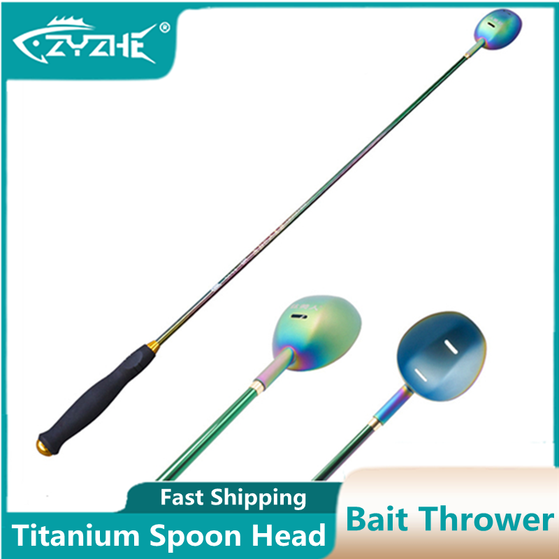 ZYZHE ベイトスローワー チタン製スプーンヘッド カーボ - Fishing Rod Carbon Fiber のレビューと価格