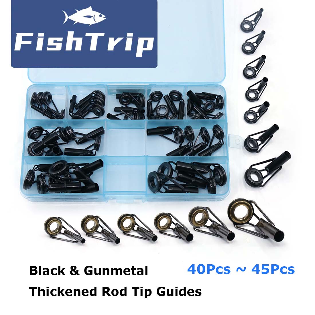 ステンレス鋼フレームのセラミックリング,スピニング構造の交換 - Fishing Rod Tip Replacement のレビューと価格