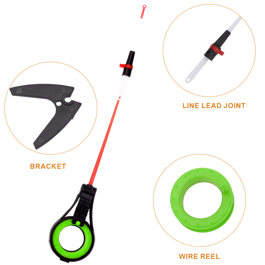FTKアイスフィッシングロッド ミニポータブル 冬用プラスチ - Fishing Rod Tip Replacement のレビューと価格