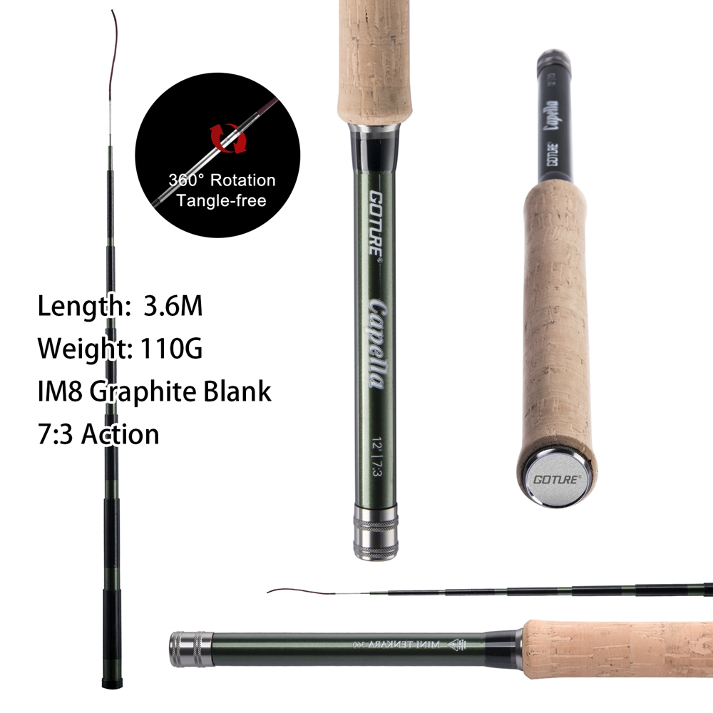 Goture テンカラ フライフィッシングロッドコンボ 3. - Fishing Rod Combo のレビューと価格