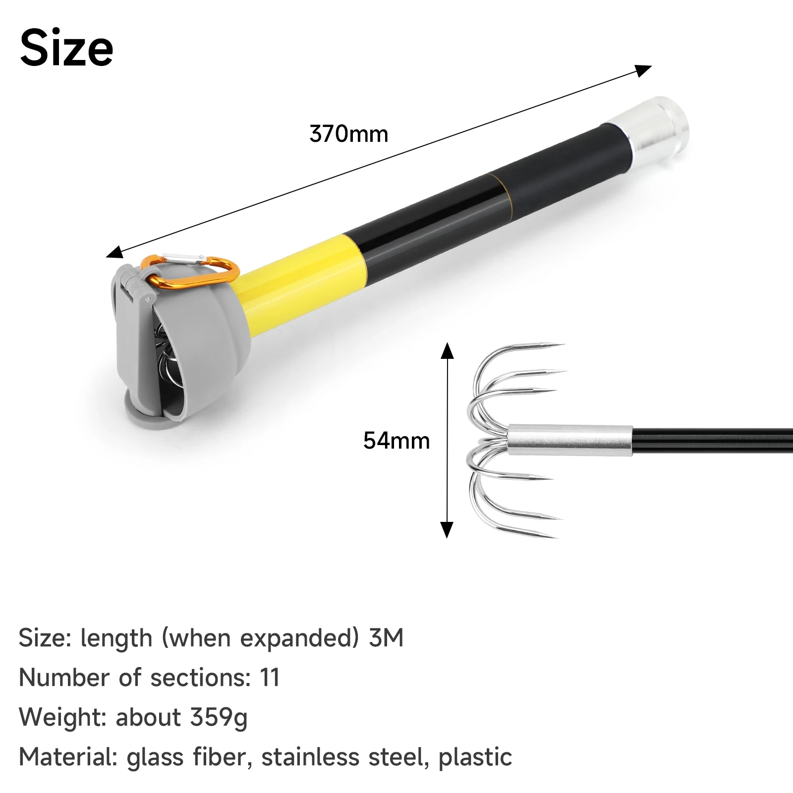 SANLIKE 7爪ステンレス鋼イカ釣り針 3m 11段グラ - Fishing Rod Carbon Fiber のレビューと価格