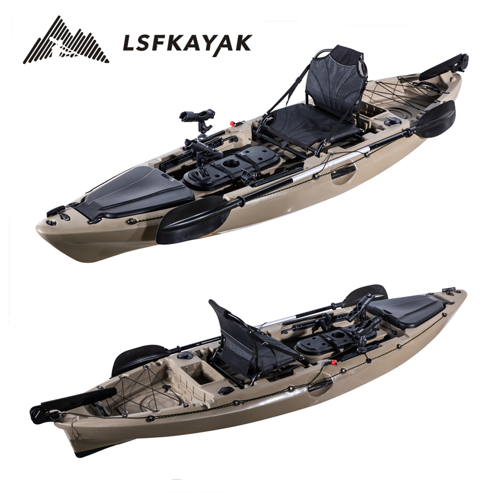 LSFファーストクラスシングルフィッシングカヤックプラスチッ - Fishing Rod Boat のレビューと価格