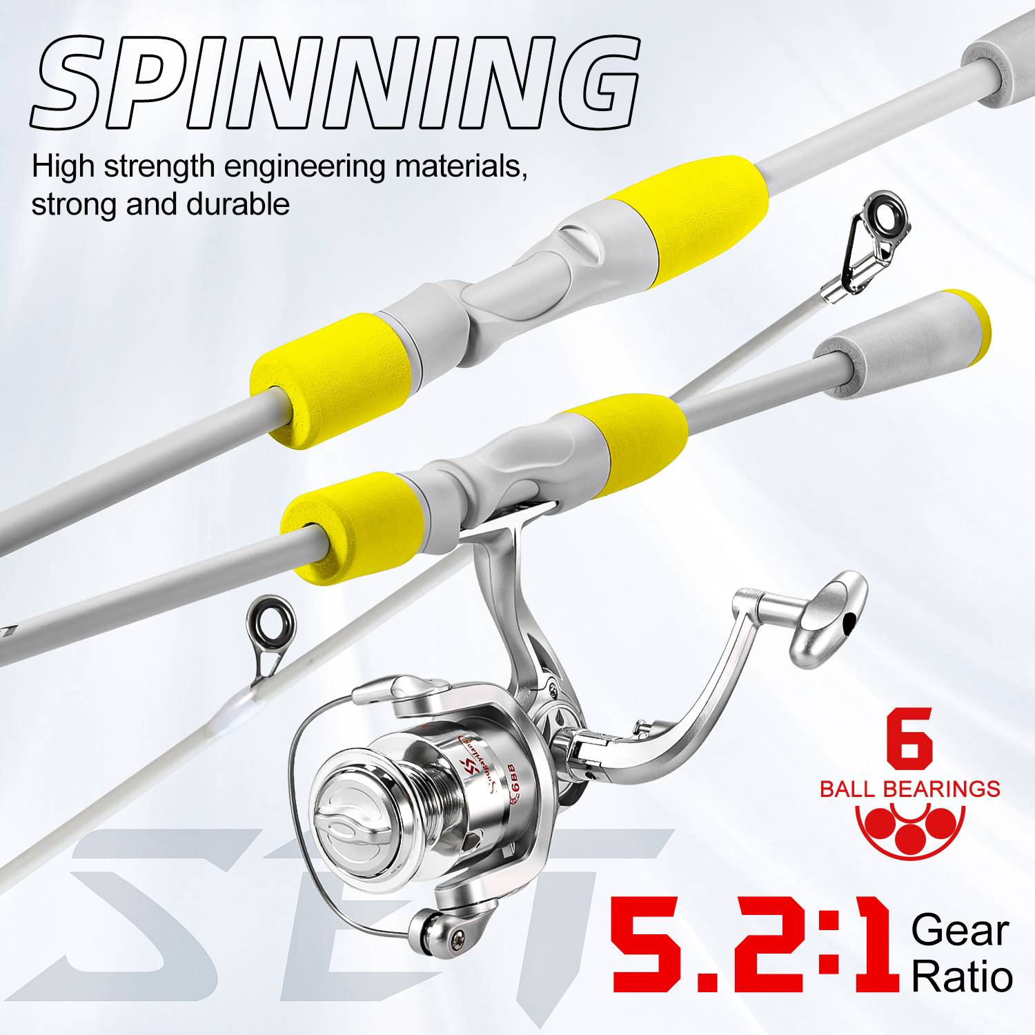 ソウゲイラン 2セクション スピニングフィッシングロッドとフ - Fishing Rod Spinning のレビューと価格